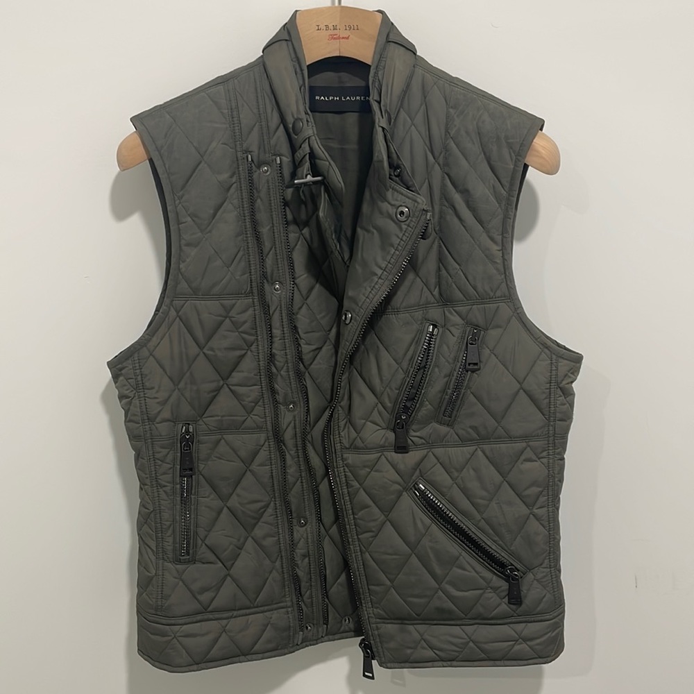 Ralph Lauren Black Label Biker Vest
